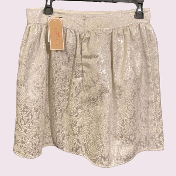 NWT Copper Key Silver Snake Print Skirt - Picture 2 of 8